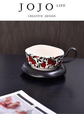 JOJO'S L. PD.snorting.咖啡杯碟复古早餐杯牛奶杯通用陶瓷