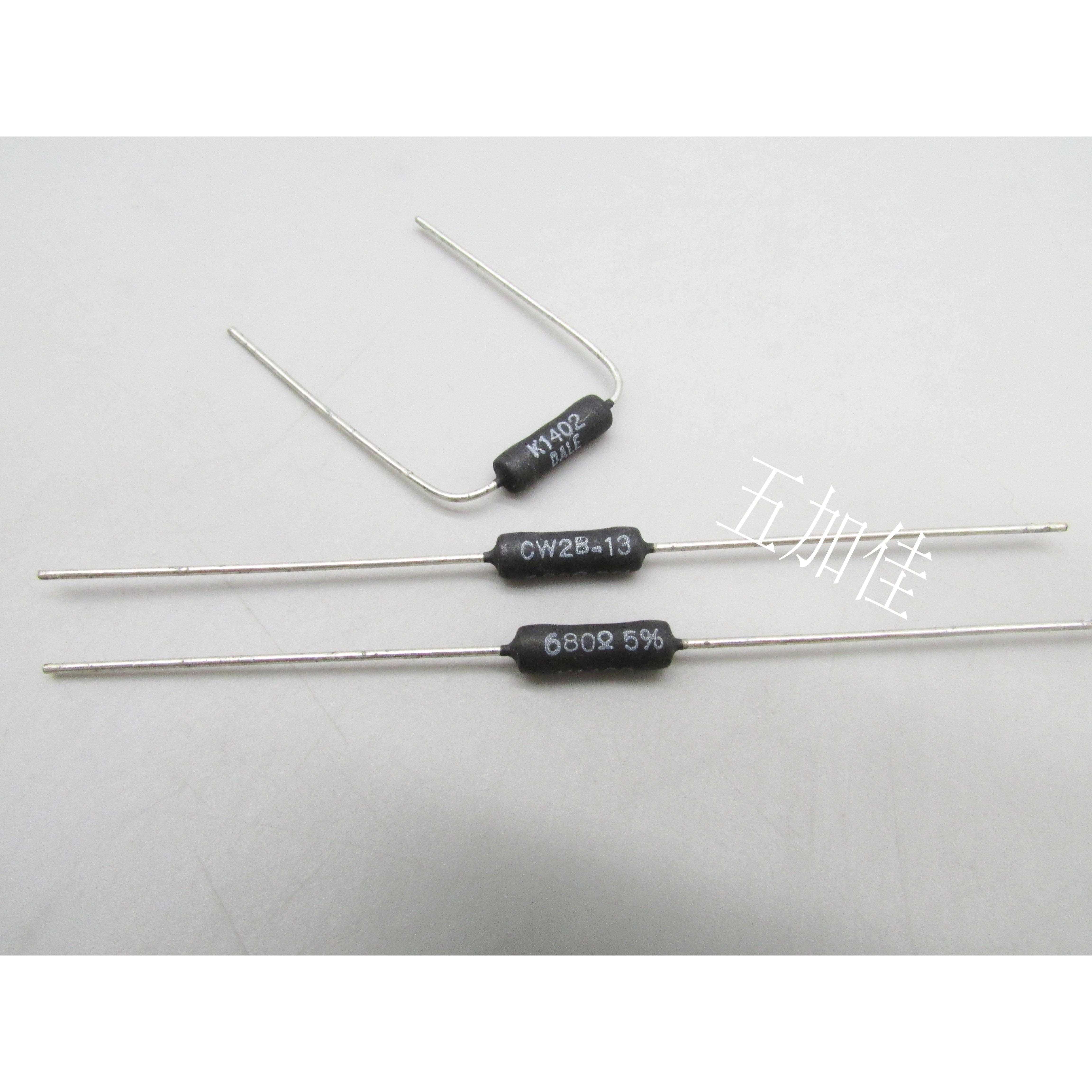 CW-2B-13 680R 3W 5% 进口 CW02B680R0JDC813 铜脚不吸磁线绕电阻