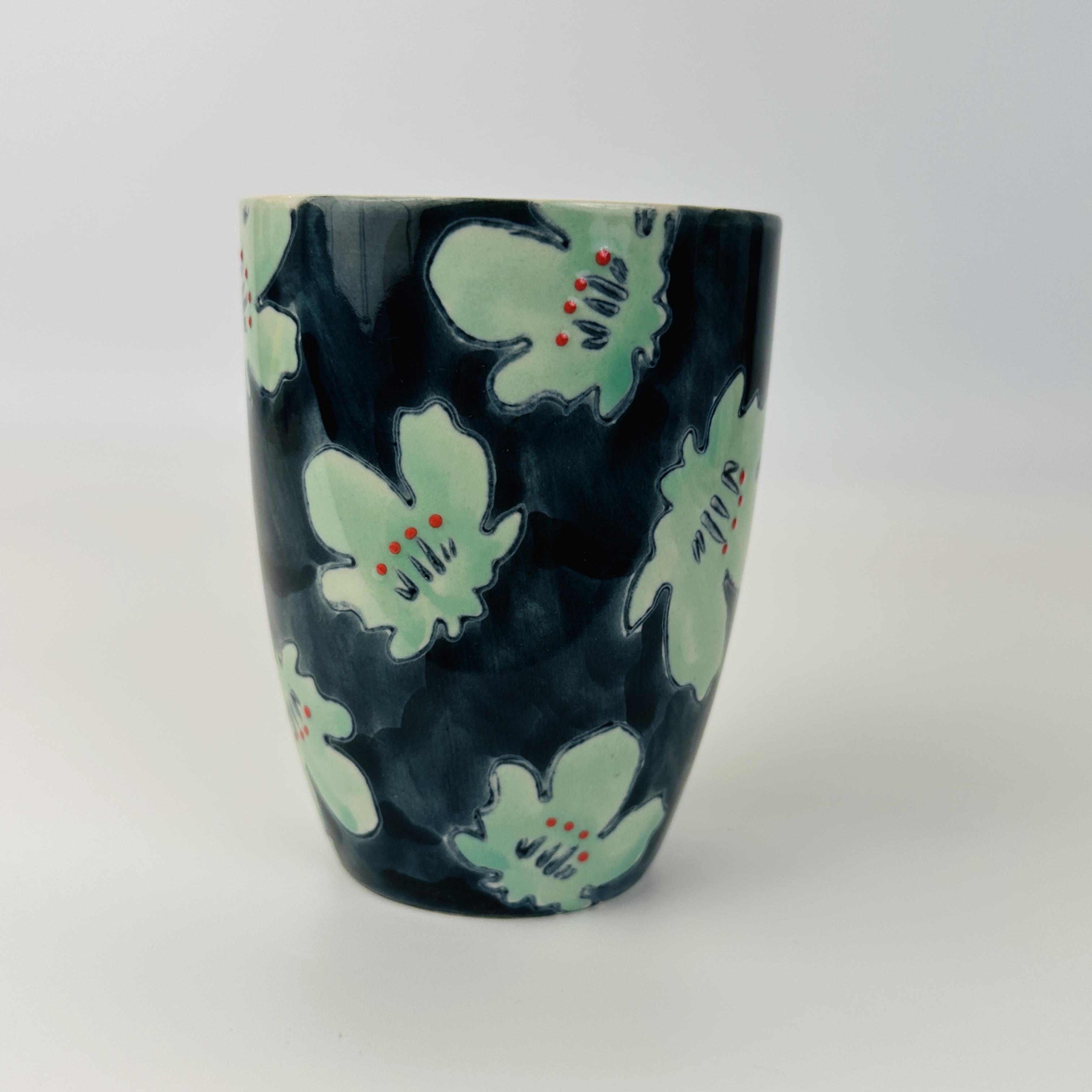 HOME EDELWEISS陶瓷马克杯浮雕陶瓷杯子水杯复古个性女生咖啡杯