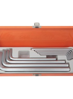 钢盾工具 10件套S2合金钢公制加长平头内六角扳手S050027