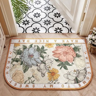 美式高端入户门地垫丝圈门外可裁剪门口进门脚垫田园室内玄关门垫