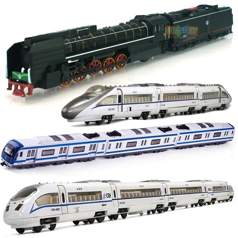 和谐动车组模型高铁Crh地铁合金列车儿童玩具小火车组合套装