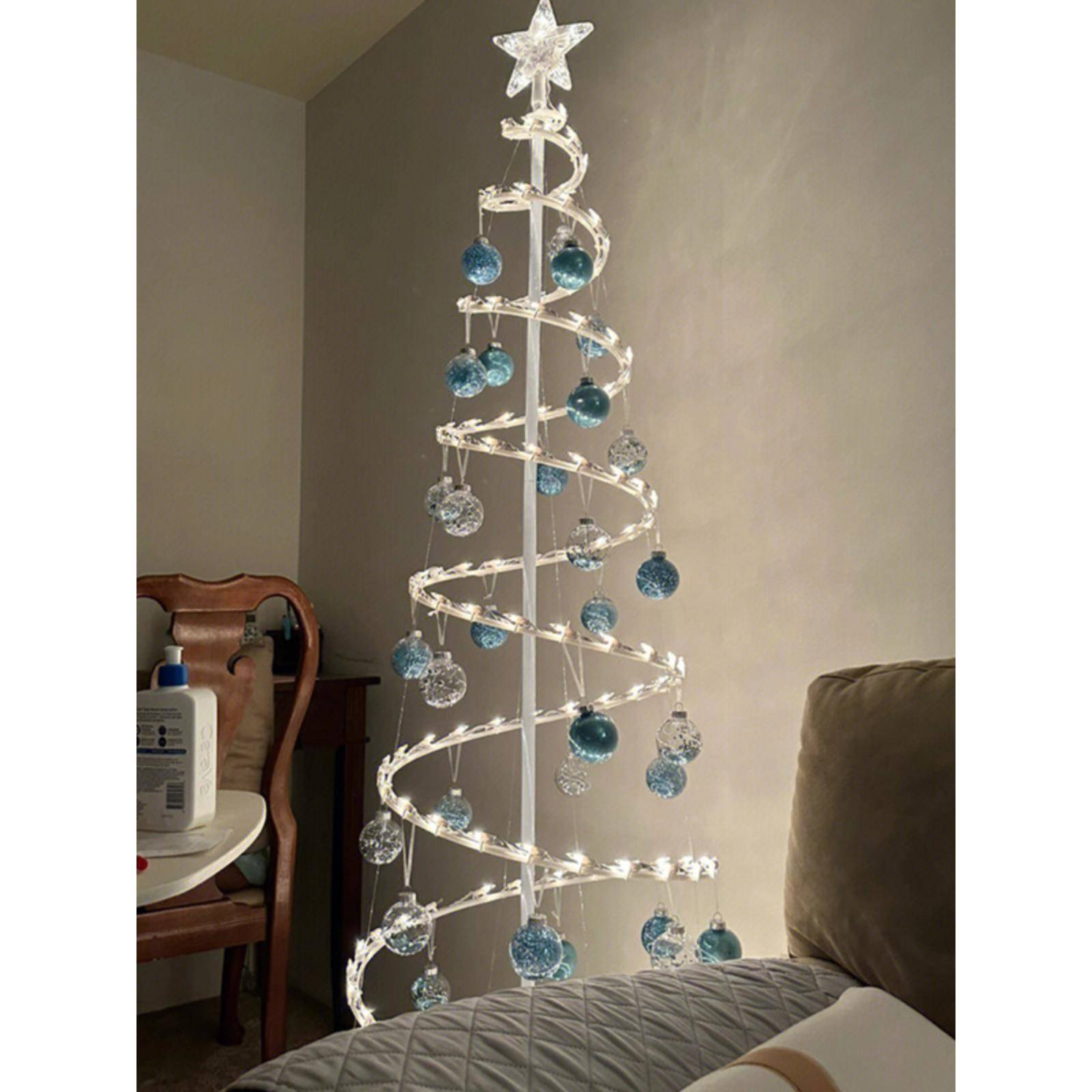 圣诞树灯diy装饰摆件家用家居客厅螺旋式生日氛围2025新款target