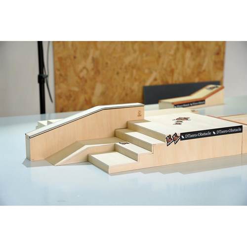 DTZERO专业手指滑板大型组合道具木质加混凝土阶梯斜坡box