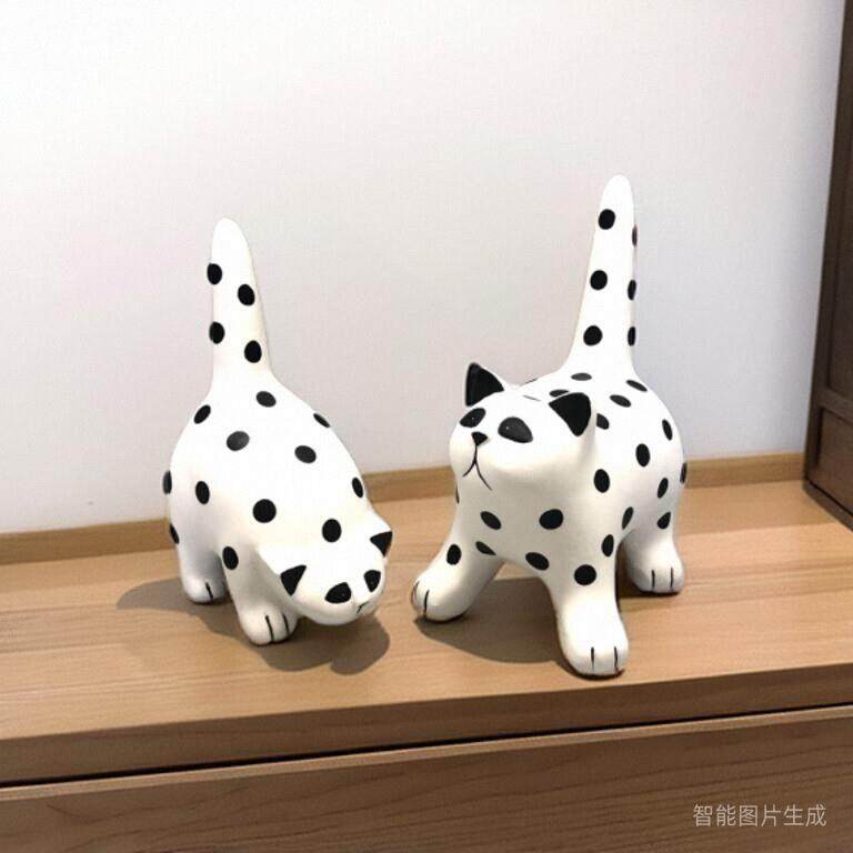 工艺品黑白猫摆件客厅卧室创意家居饰品摆件别墅设计师北欧装饰品,农机/农具/农膜,其它农用工具,淘宝优惠券,粉丝福利购,淘宝优惠卷