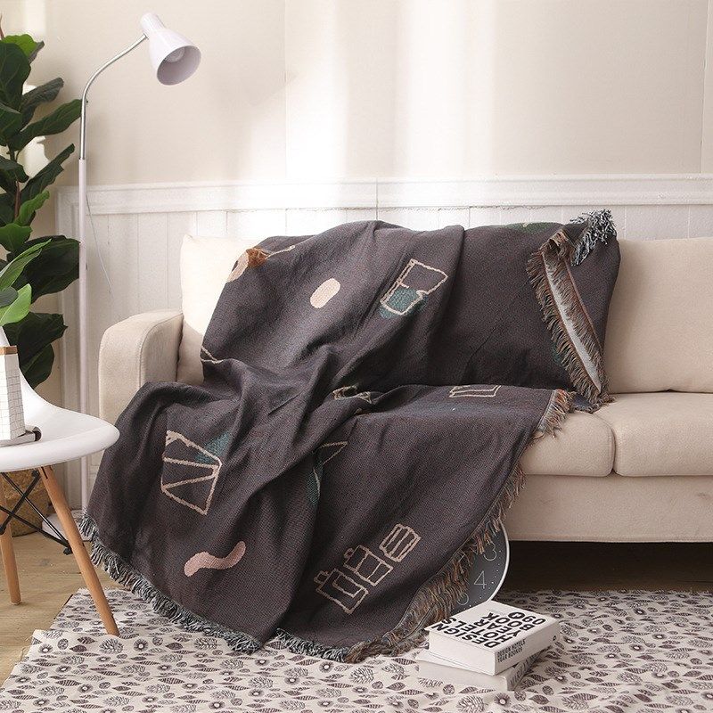 时尚小清新新款朝夕针织毯沙发毯舒适防滑盖毯现货,床上用品,休闲毯/毛毯/绒毯,淘宝优惠券,粉丝福利购,淘宝优惠卷