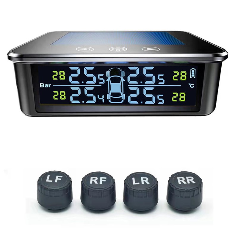 太阳能胎压监测器无线高精度胎压传感器汽车胎压TPMS胎压胎压