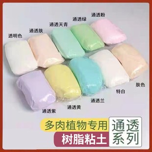 水晶树脂粘土 手工制作材料包人偶食玩免考软陶泥多肉100克粘土