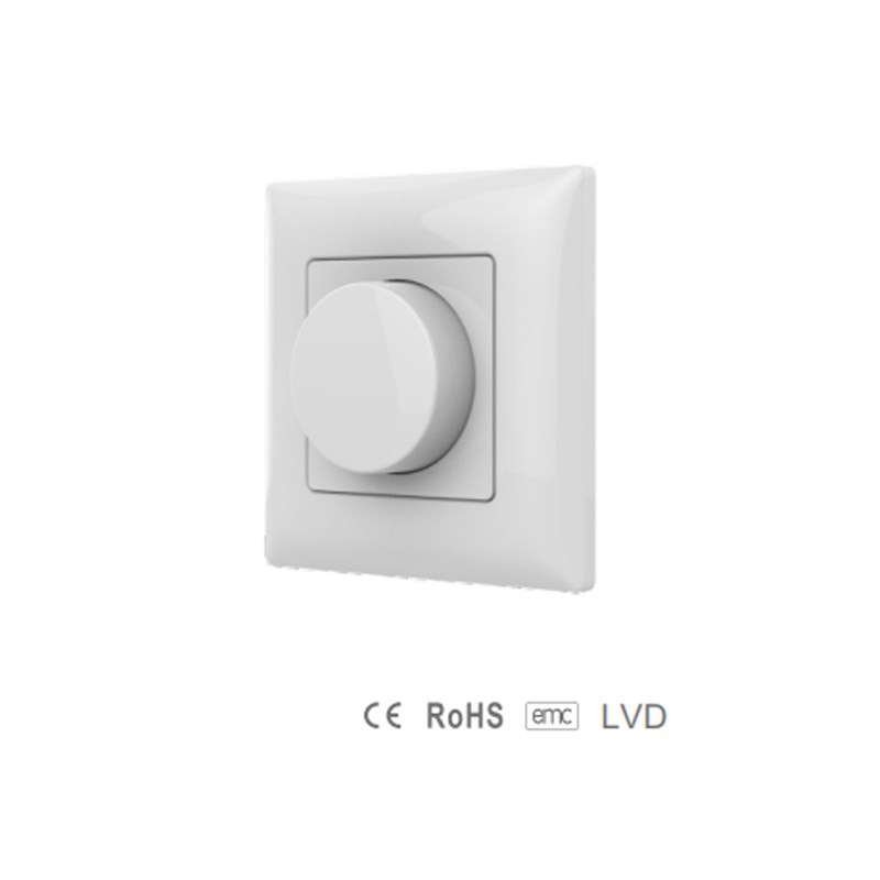 CE认证220V200W 110V 100W 拨码前后切86型钢化触摸 可控硅调光器