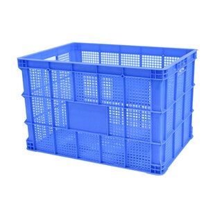 水果蔬菜塑料周转筐大号长方形加厚周转箱带轮子物流中转收纳框子