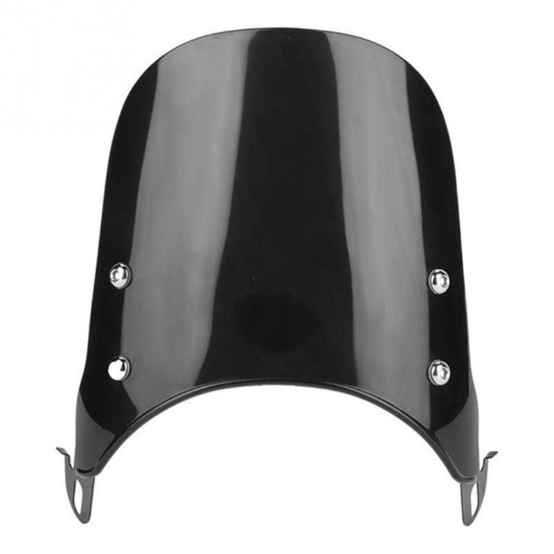摩托车复古改装配件前挡风玻璃5-7寸通用CG125GN125天俊游侠棍王