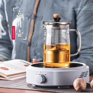 过滤单壶加厚烧水壶 茶壶耐热玻璃泡茶壶电陶炉煮茶器家用茶具套装