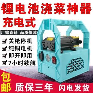 家用户外浇菜充电式 充电水泵便携式 抽水泵12v小型抽水机打药泵