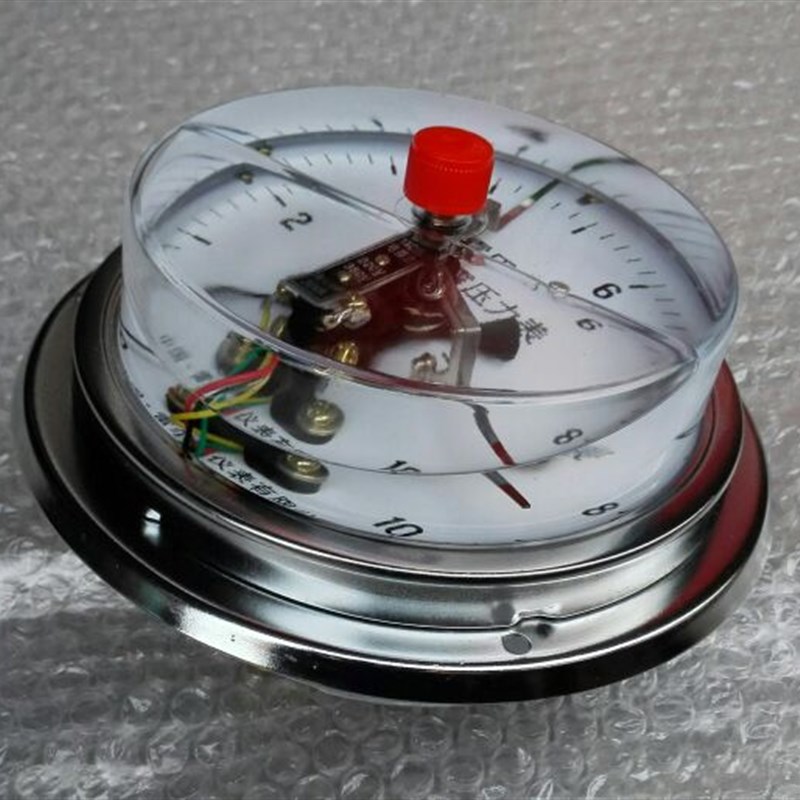 定制 直径150mm 轴向带边耐震磁助电接点压力表 压力 1-60mpa