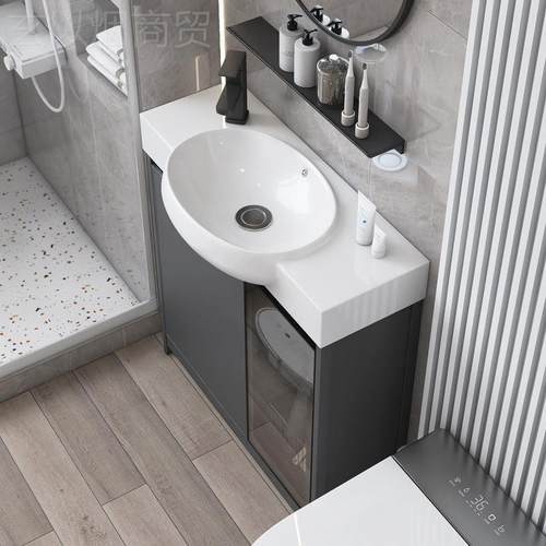 小型落地太铝室柜卫生间洗手洗浴脸柜FKN空组户合立式一体洗漱台