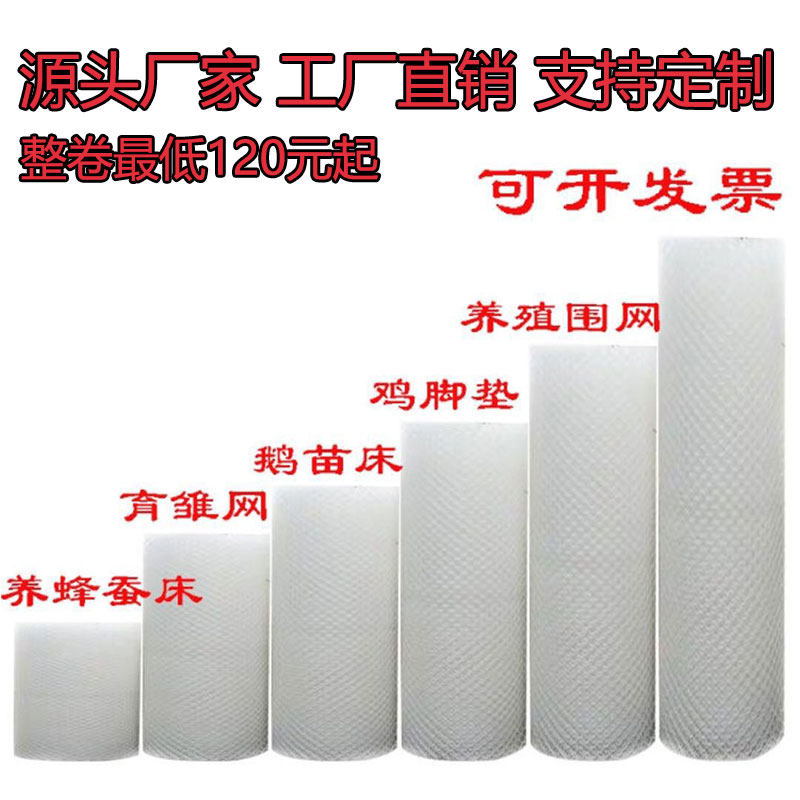 塑料平网养殖网漏粪网床鸡鸭鹅围栏网脚垫网格片蜂网防护网育雏网
