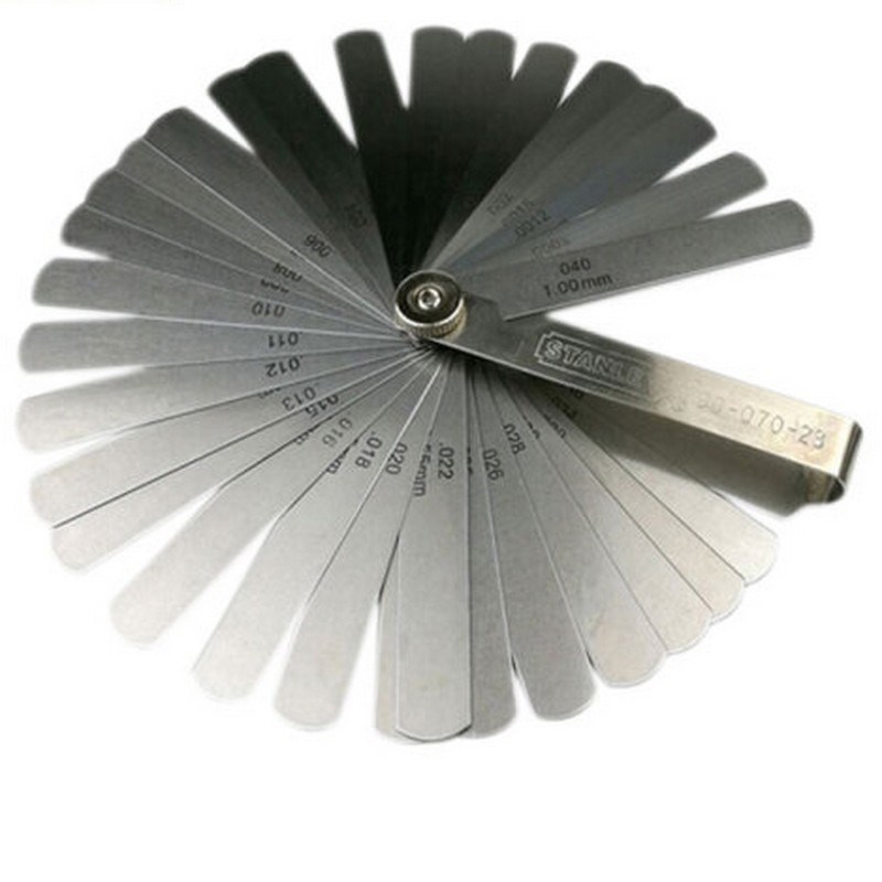 史丹利32件装公英制塞尺0.02-1.00mm 塞规塞尺片厚薄规 90-070-23