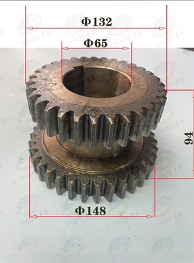 北京X2010A X2010C龙门铣床图号22391 Z31/35齿双联齿轮