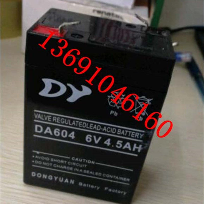 DY电池 DA604 6V4.5Ah 6V4.0AH 电动车 儿童车三轮车摩托车蓄电池