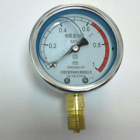 耐震压力表 1mpa m14x15 60mm 25级 无锡市惠华仪表有限公司
