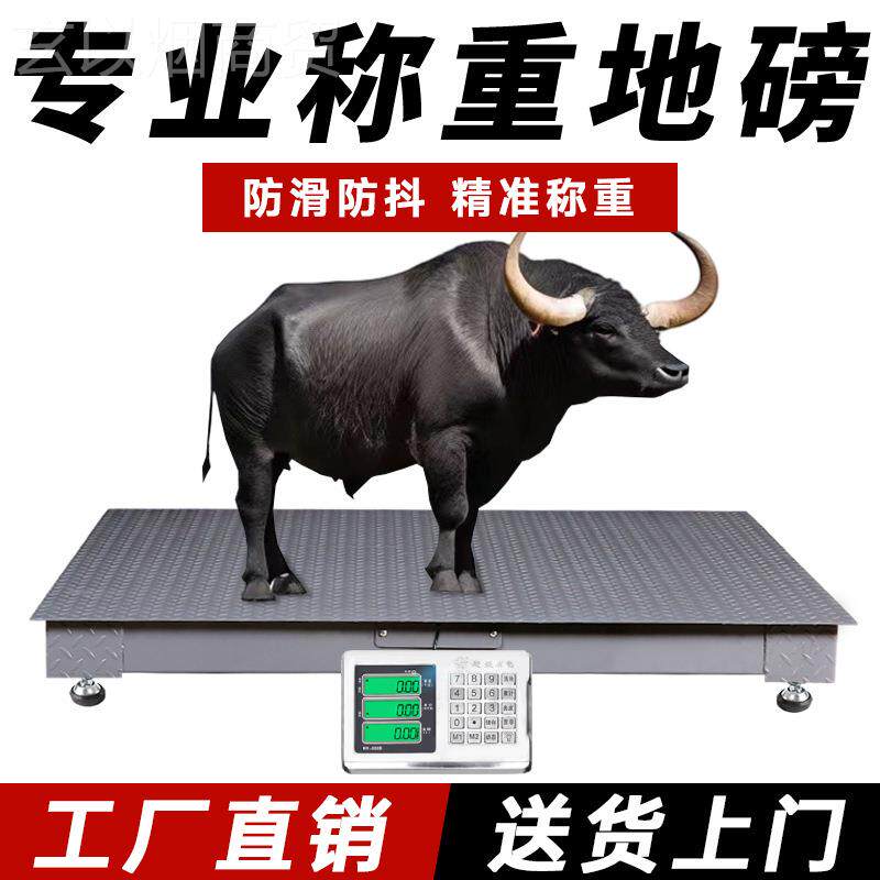 斜上海耀华电子地磅吨秤1-53高精度吨称猪牛羊养殖秤商sYsHtTMH用