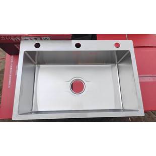 锈不水槽单槽 钢台上洗菜盆 厨房2353洗菜拉丝盆手工盆