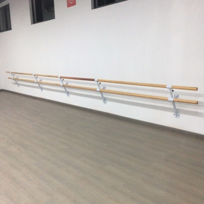 舞蹈把杆瑜伽扶手舞蹈室练功杆单双层舞蹈器材栏杆双层跳舞把干