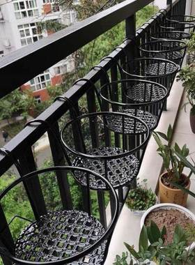 台加大加粗窗挂架悬阳台栏花杆49039绿萝花架挂盆架护栏花架子室