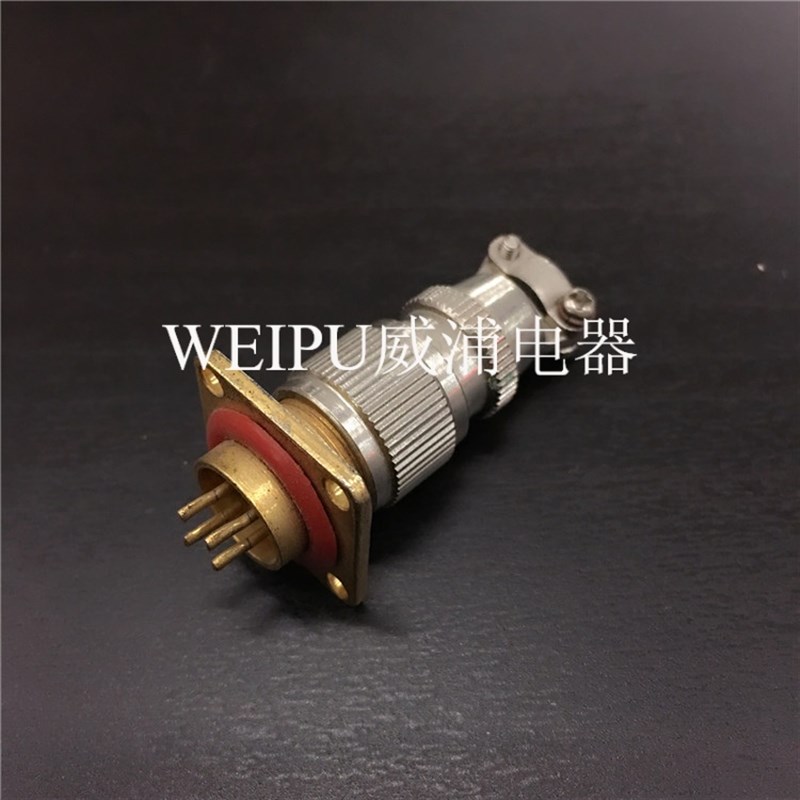 气密真空航空插头插座玻璃烧结MX12-2芯3芯4芯 12mm 高品质防气密