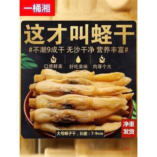 蛏子干淡晒无沙大个头海蛏干竹节蛏子干蛏王干海鲜干货圣子干炒菜