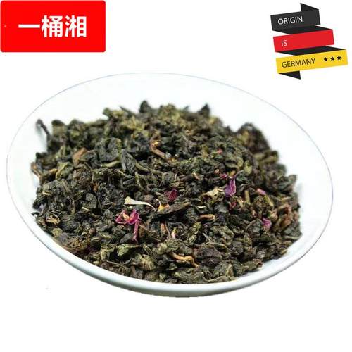 德国原产调配欧标蜜桃味玫瑰乌龙茶玫瑰蜜桃乌龙散装花茶现货