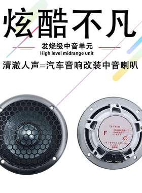 汽车音响FX300中置喇叭2寸中音喇叭3寸中音喇叭三分频喇叭中音