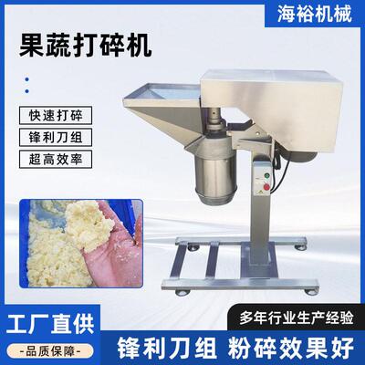 果蔬打碎机现货菠萝打泥机304不锈钢冬瓜辣椒打碎机变频打碎设备