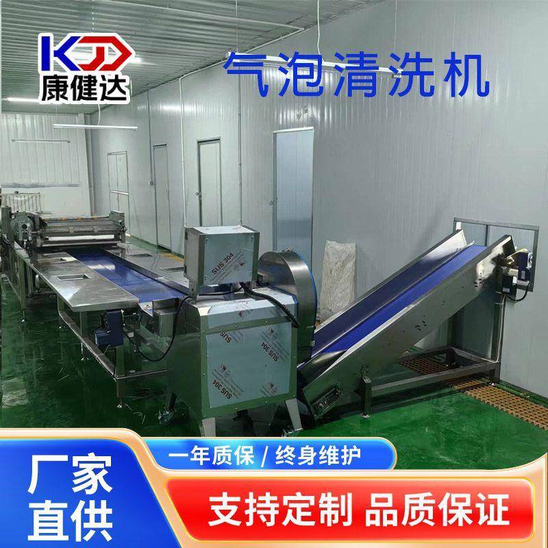 蔬菜鼓泡翻浪清洗设备洗菜洗果机水循环喷淋式果蔬气泡清洗机