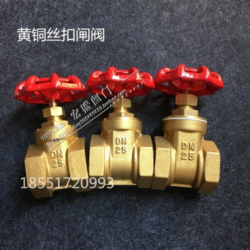 铜闸阀 全铜丝扣自来水表前闸阀 暖气管道总开关4分6分1寸DN15 25