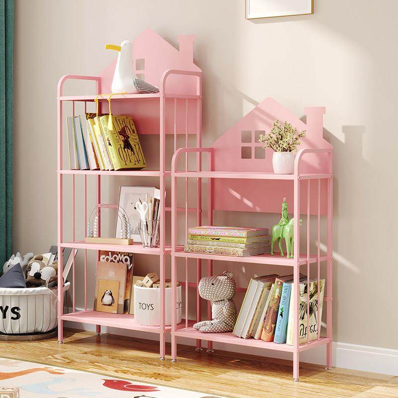 书桌旁小房子多层铁艺儿童书架落地飘窗置物架小型床头收纳书柜,3C数码配件,USB多功能数码宝,淘宝优惠券,粉丝福利购,淘宝优惠卷