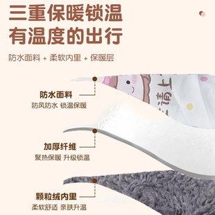 防风防水防寒通用加热加绒保暖电动车把手套 摩托车手把套防滑冬季