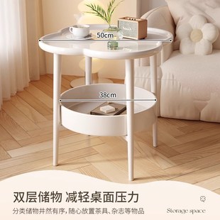 沙发边几简约现代床边桌家用卧室迷你茶几置物架小户型床头柜替代