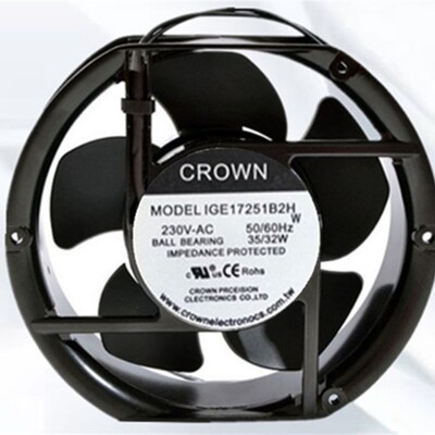 CROWN 220V 17251 IGE17251B2H 17cm 35W 轴流风机 机柜散热风扇