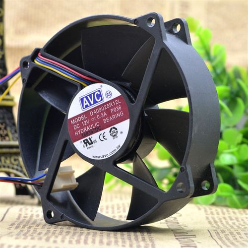 AVC 9CM 圆形 9025 12V 0.3A DA09025R12L CPU 静音控速散热风扇