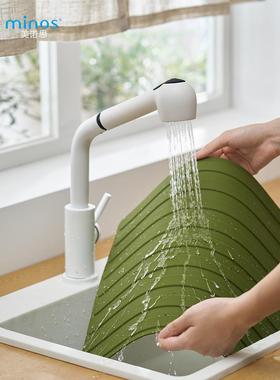 美诺思minos 硅胶沥水垫咖啡吧台垫咖啡机垫烘焙烤盘隔热垫餐垫