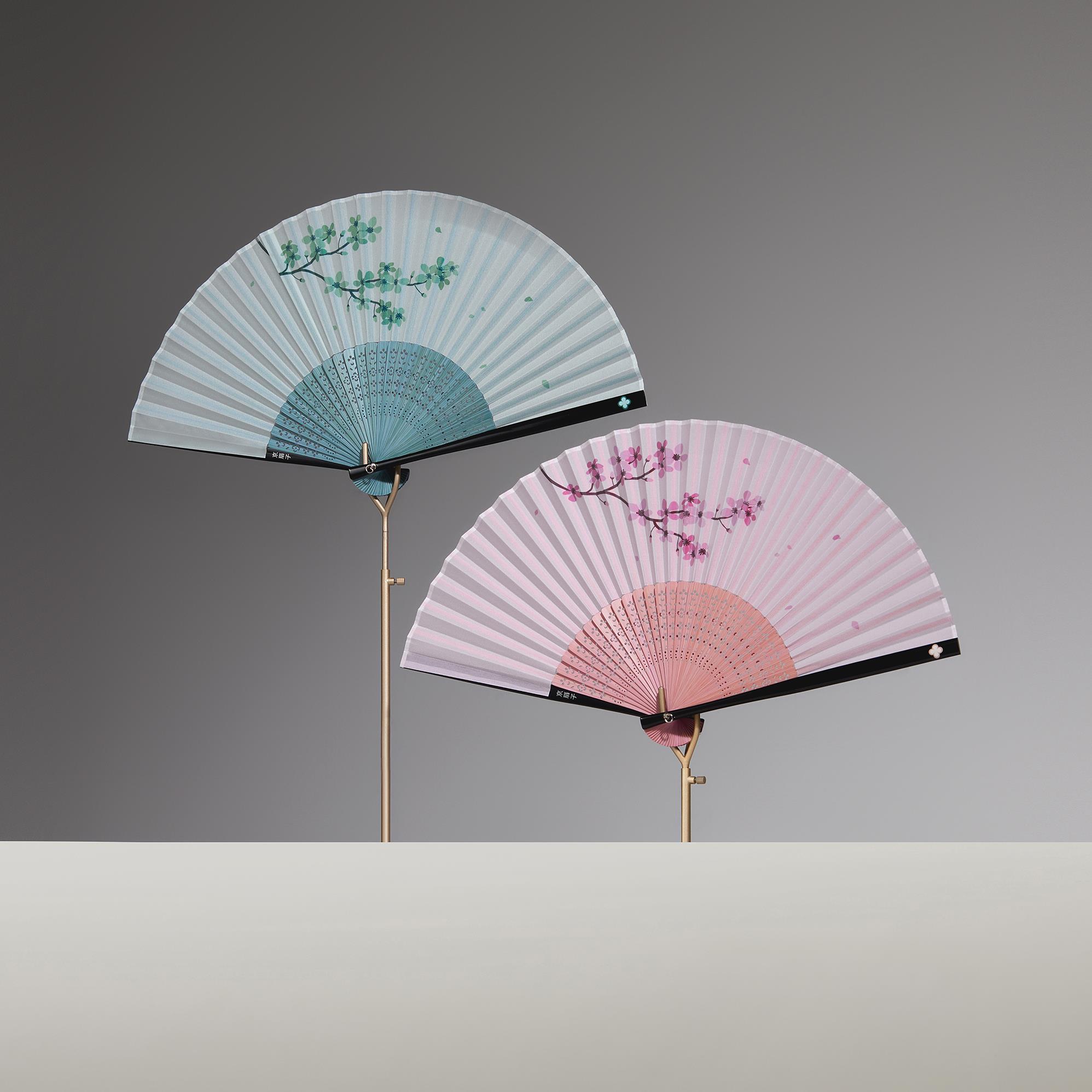 京扇子初樱扇子礼盒手工全竹高档高端新娘团龙年中国风折扇定制