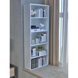 小型落地式书架，小型凸窗书架，简易多层窗台储物组合，阳台储物