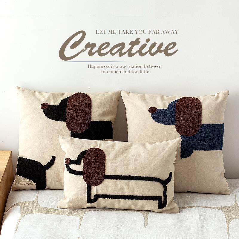 北欧ins网红款刺绣抱枕抱枕套客厅沙发靠垫样板间轻奢靠枕床头