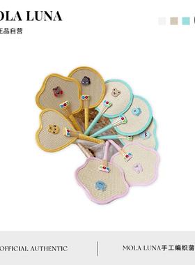 MOLA.Judge.扇子可爱动物扇子手工编织蒲扇卡通扇拍照道具 | 丞判