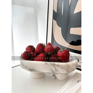 如是“宝鼎”理石摆件收纳托盘水果盘入口玄关客厅书房香薰礼物品