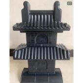 双层吉星楼吉星高照树脂瓦配件彷古如意屋脊屋顶镇宅装 饰宝鼎宝塔