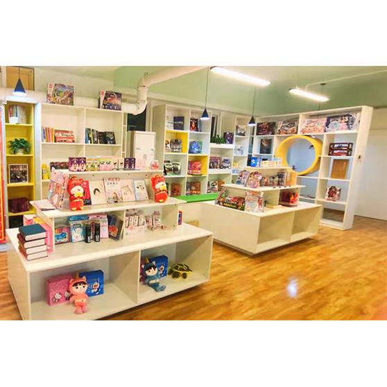 定制中岛柜 木质书架展柜 图书馆中岛柜 书店书架展示柜 图书馆架
