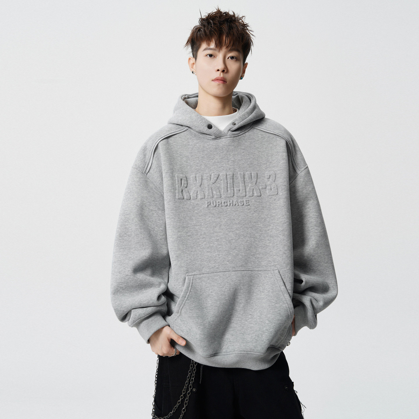 重磅连帽卫衣男款2026新款今年流行爆款美式高街青少年男生春秋