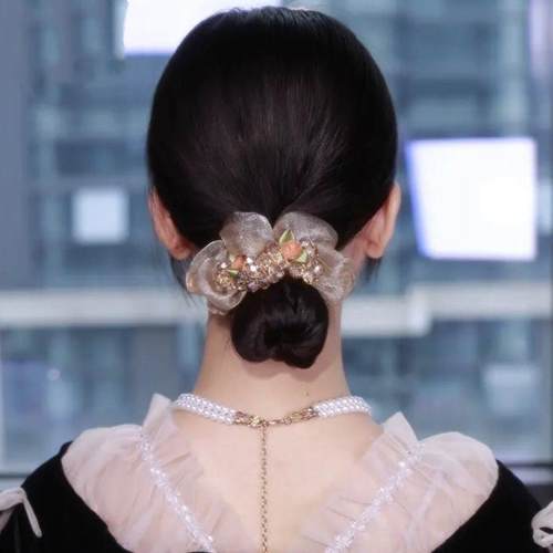 2023新款气质发圈级感发绳头绳女扎马尾盘发头花发饰铂思亚饰品